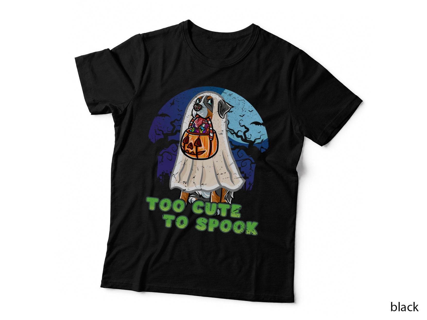 Bernese Mountain Dog Happy Halloween Costume Ghost Dogs T-Shirt