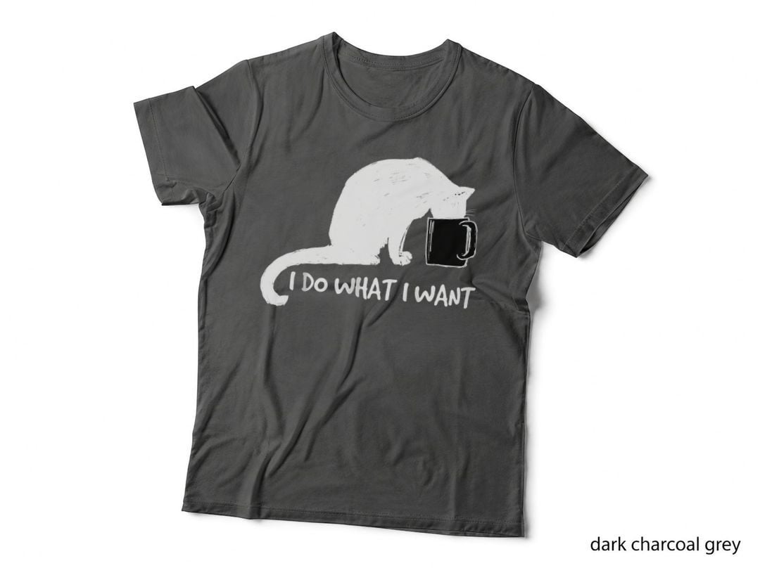 Black Cat Do What I Want Red Cup Funny My Cat, for Women, Halloween T-Shirt