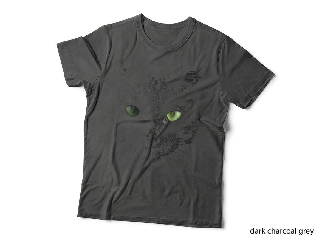 Black Cat, Halloween, Gothic Style, Witchy, Spooky Fashion T-Shirt