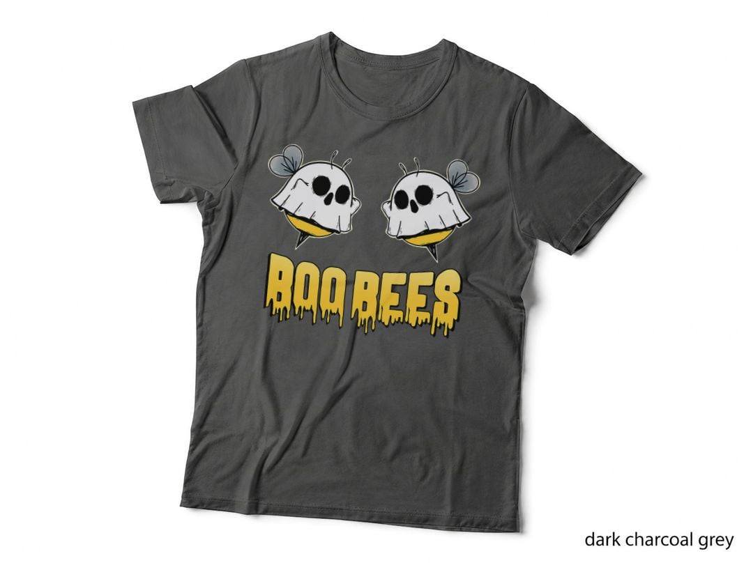 Boo Bees Halloween Funny Costume for Adult Women Bee Couple T-Shirt