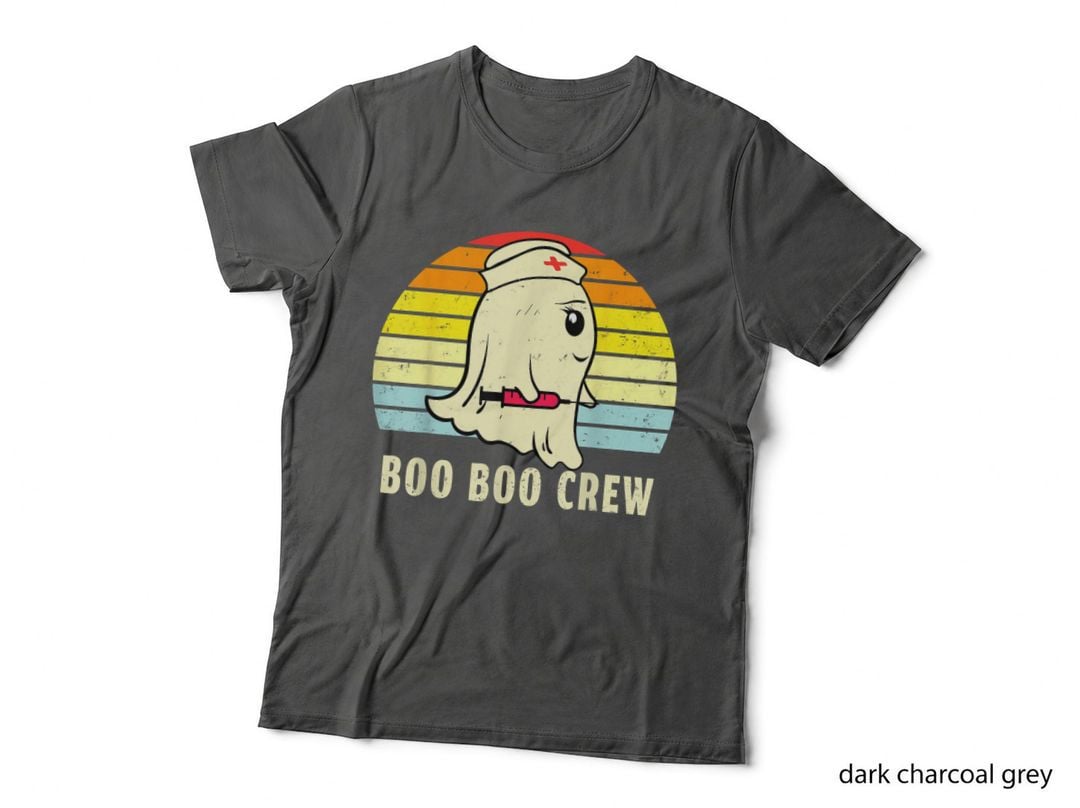 Boo Boo Crew Nurse Halloween Ghost for Nurses RN Funny Women T-Shirt