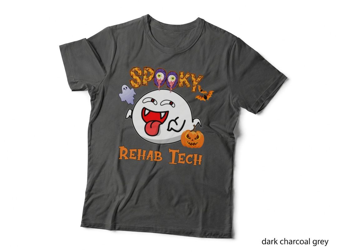 Boo Halloween Costume Spooky Rehab Tech, Funny, Horror, Fall, Party T-Shirt