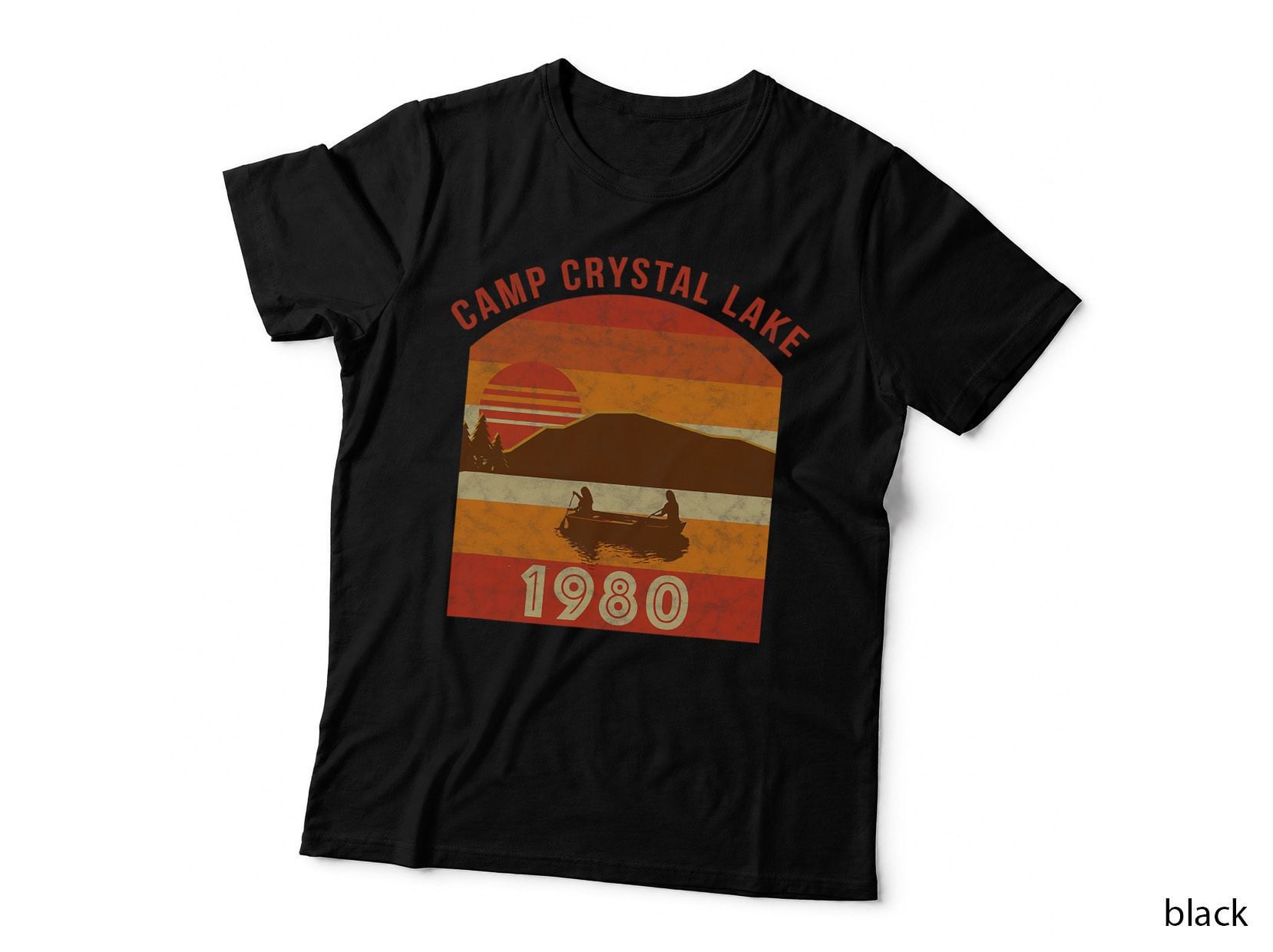 Camp Crystal Lake T-Shirt, Retro 80s Horror Tee, Gift for Horror Fans T-Shirt