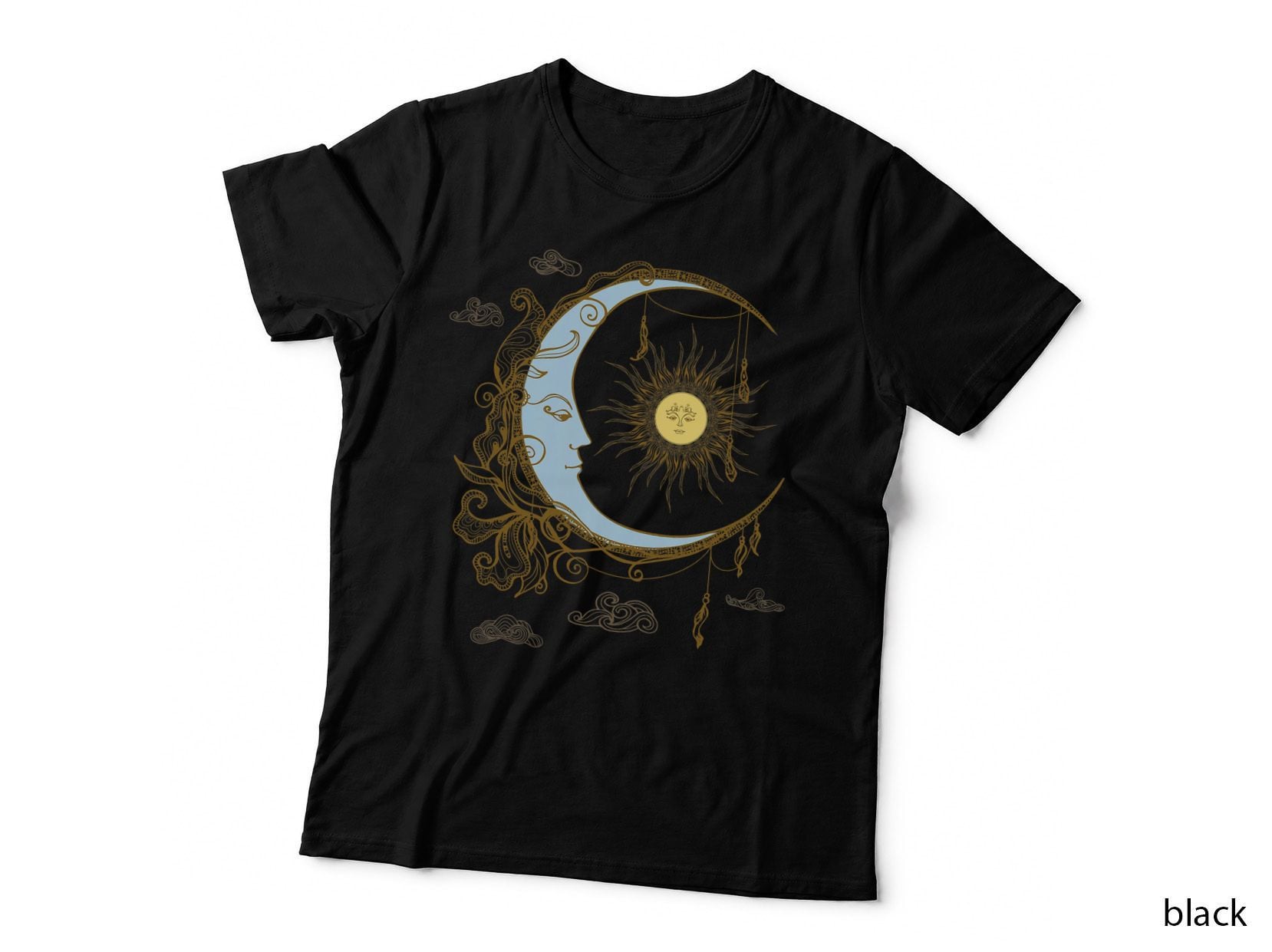 Celestial Sun Moon Vintage 90s Witch Whimsigoth Aesthetic T-Shirt