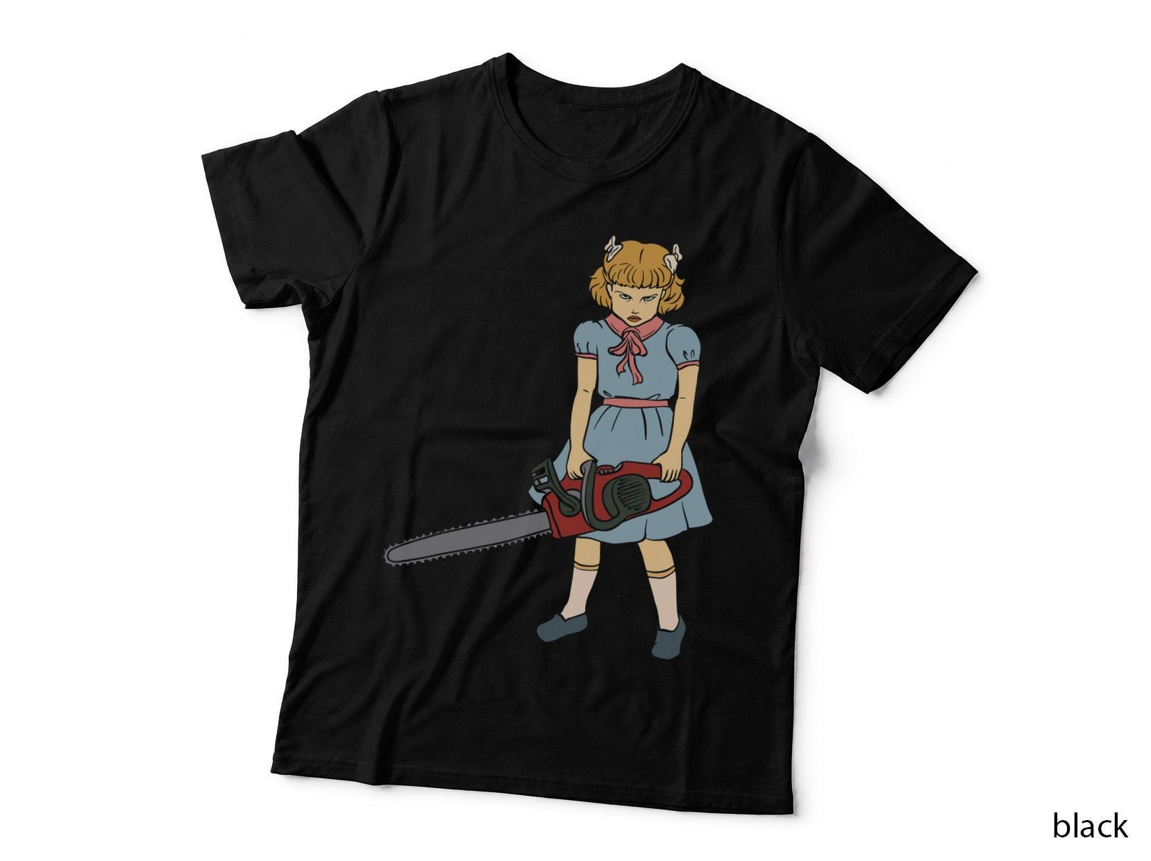 Chainsaw Girl - Gothic Punk Goth Horror Fan - Saw Chainsaws T-Shirt