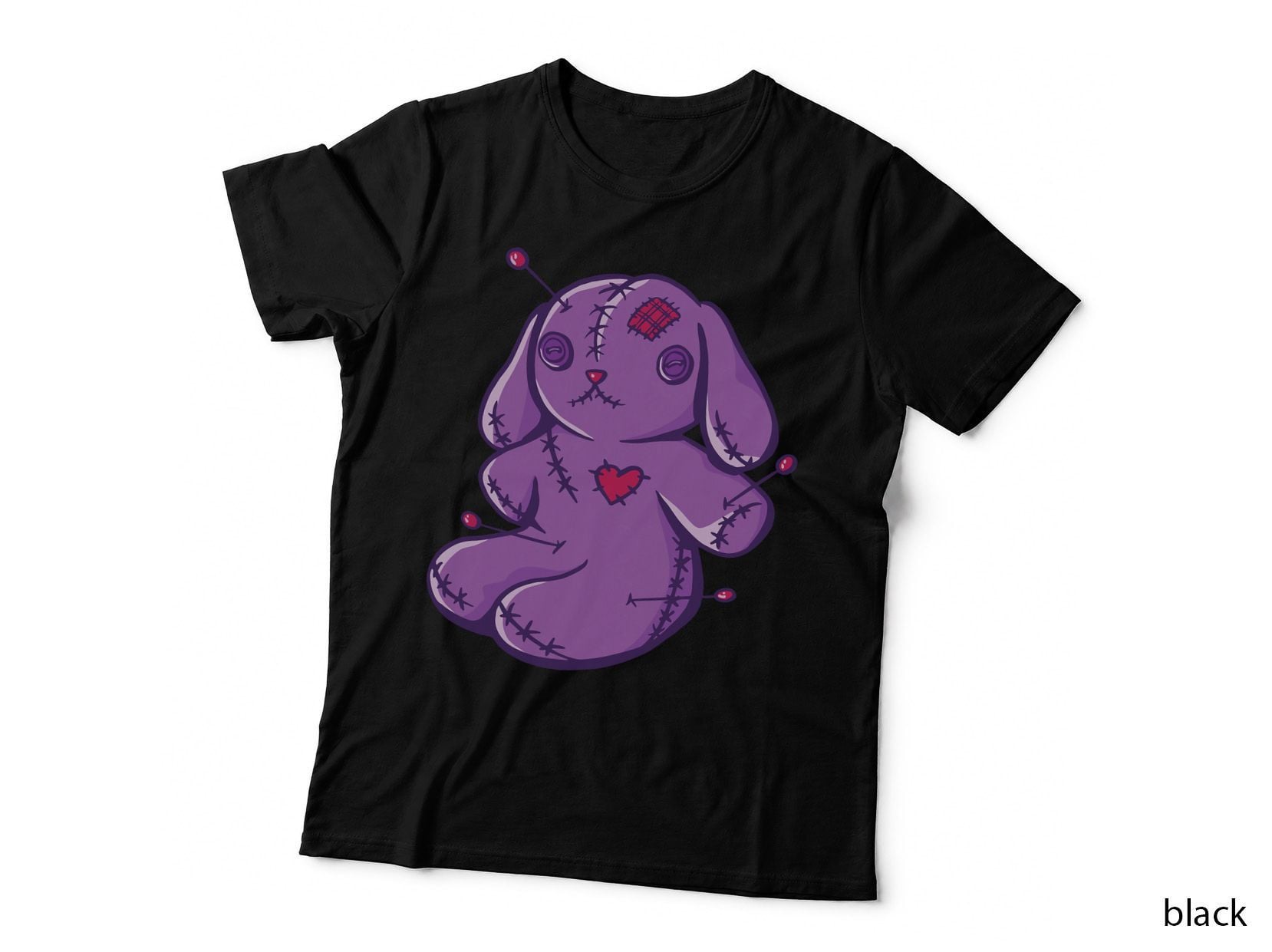 Creepy Bear Pastel Goth Voodoo, Halloween, Dark Aesthetic T-Shirt