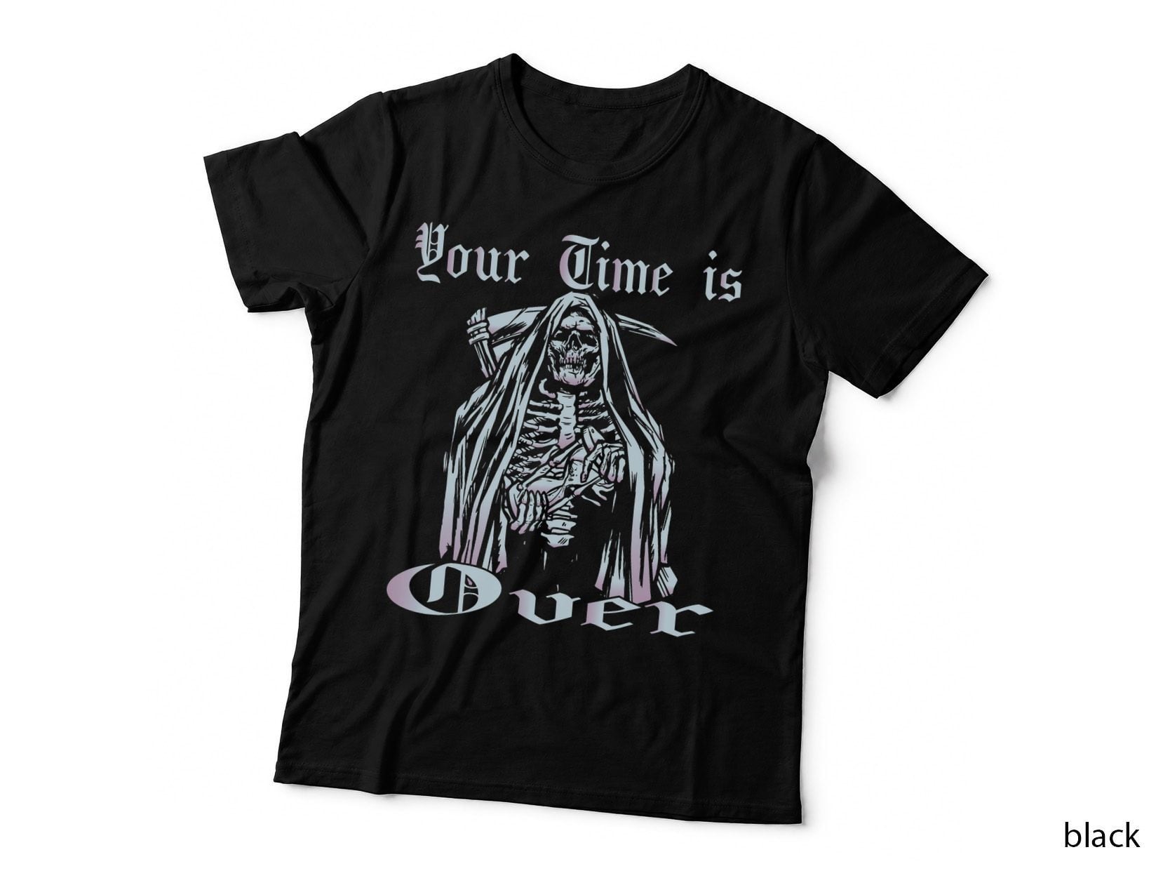Creepy Pastel Goth Reaper Scary Soft Goth, Halloween Costume T-Shirt