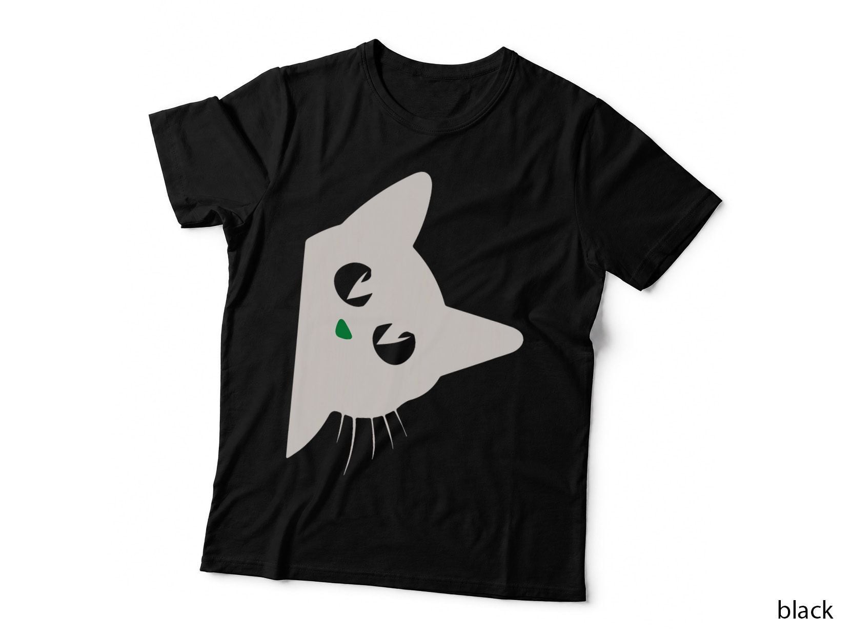 Cute Black Cat Halloween Costume Kitten Kids Toddler Adult T-Shirt