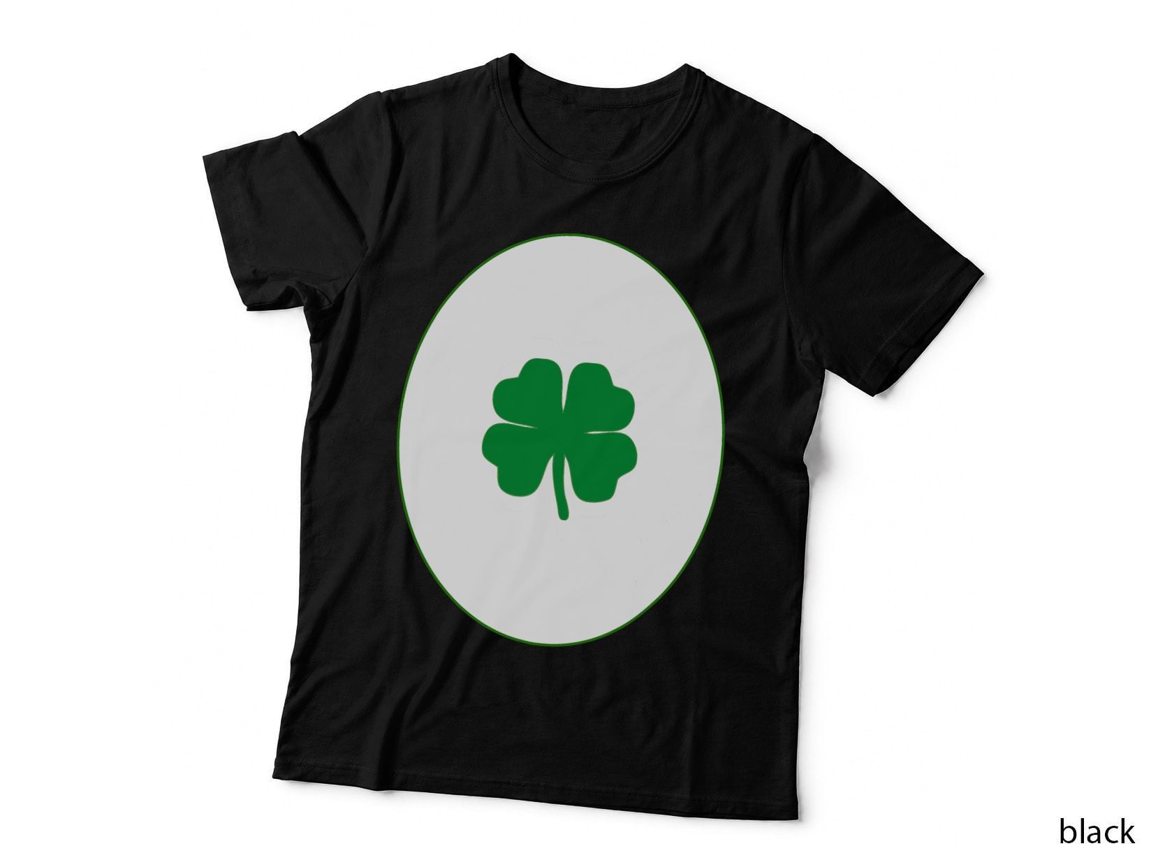 Cute Good Luck Clover Belly Halloween Bear Belly Costume T-Shirt