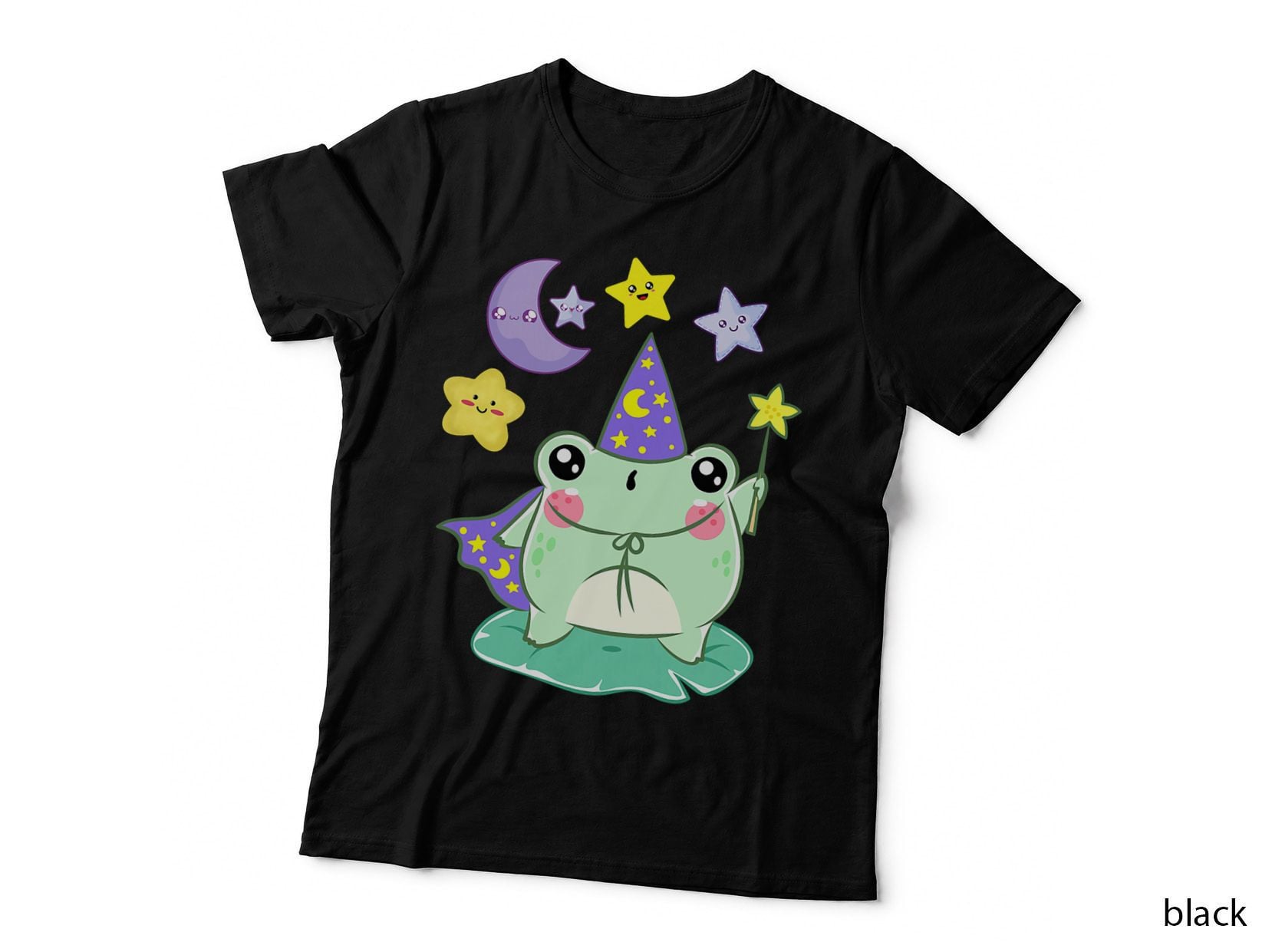 Cute Kawaii Frog Wizard, Easy Halloween Costume, Boys, Girls T-Shirt