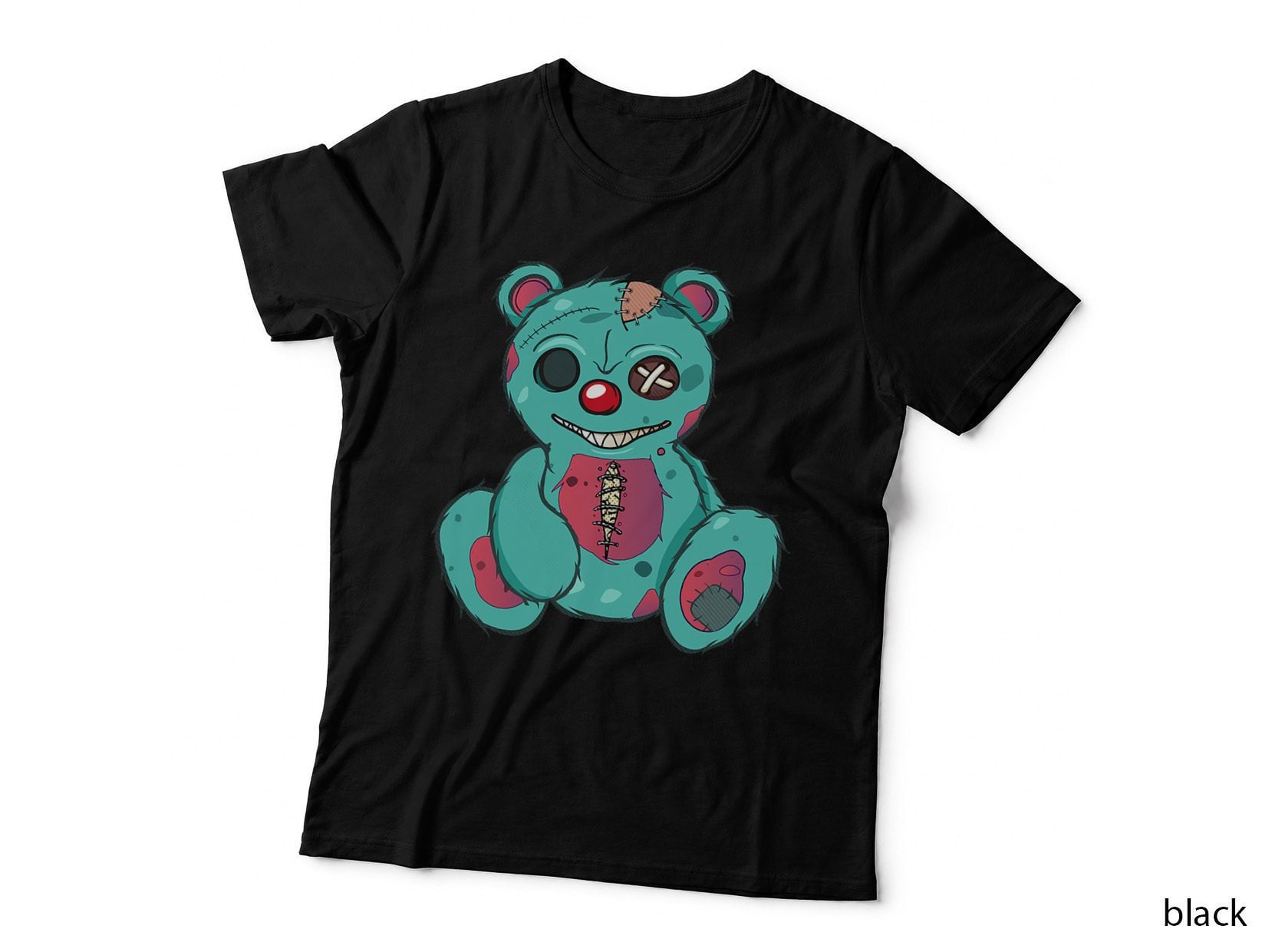 Evil Scary Teddy Bear, Creepy Teddy, Horror Style, Halloween Costume T-Shirt