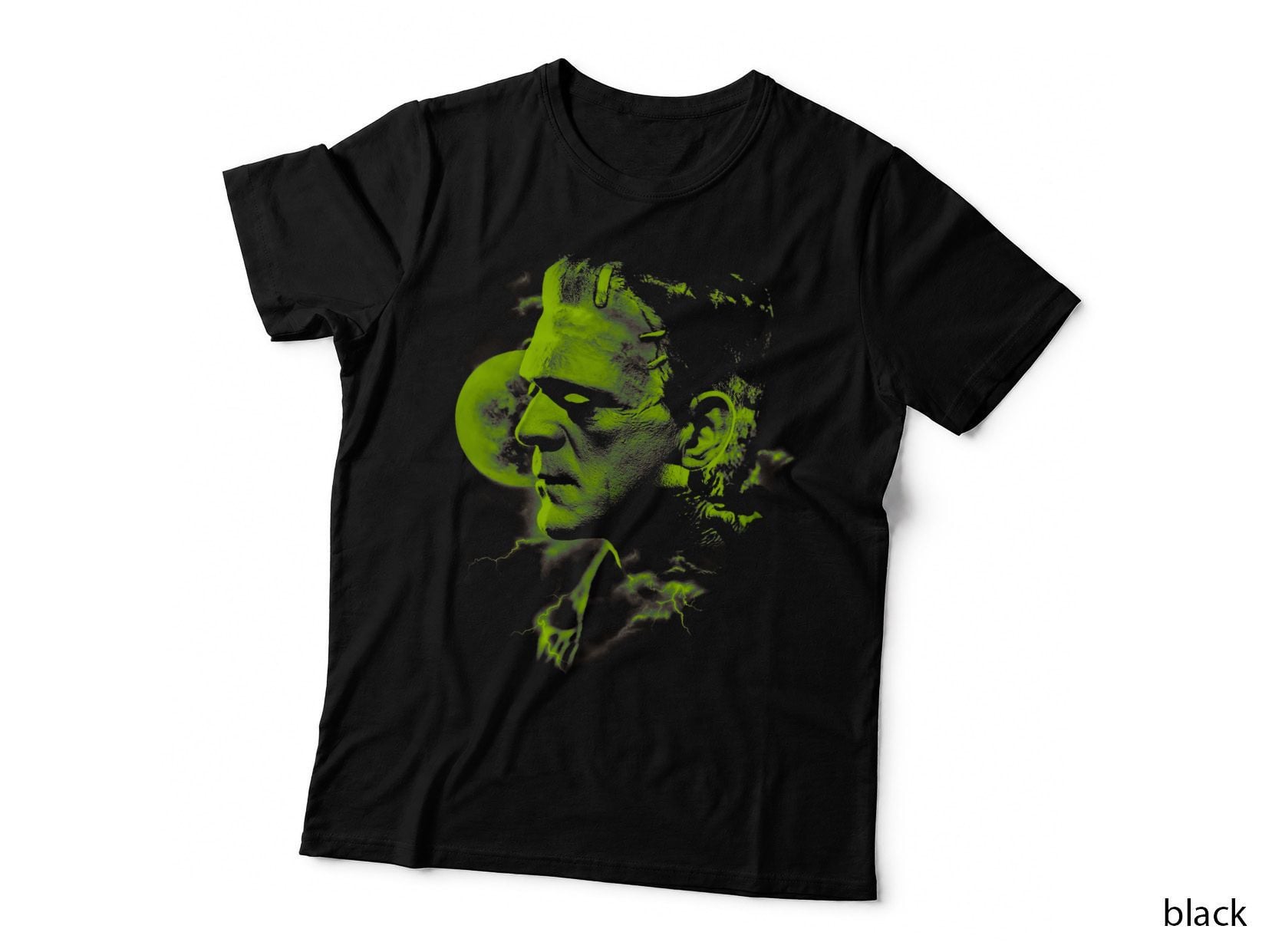 Frankenstein's Monster Horror Halftone T-Shirt, Universal Classic Monster Tee