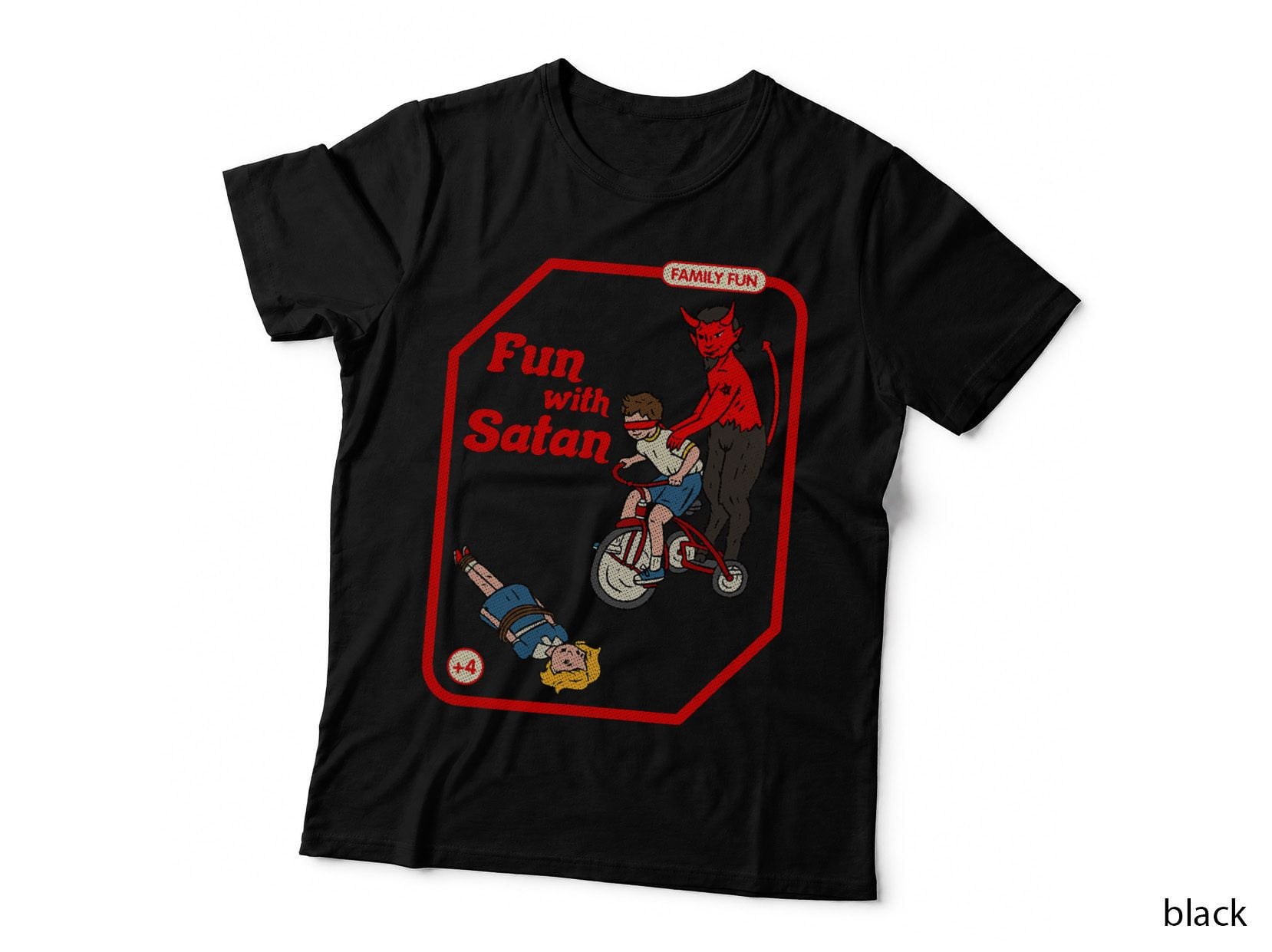 Fun with Satan Vintage Childgame Horror Goth Punk, Gothic T-Shirt