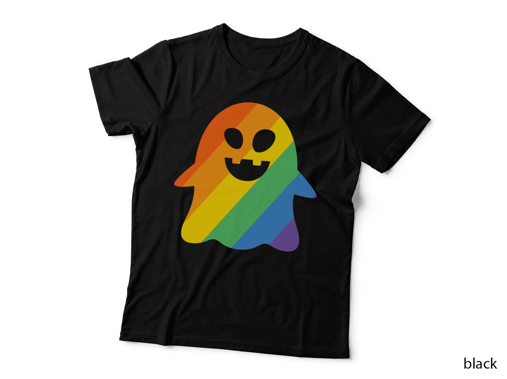 Gay Pride LGBT Ghost Halloween Costume, LGBTQ+ Pride, Halloween Party T-Shirt