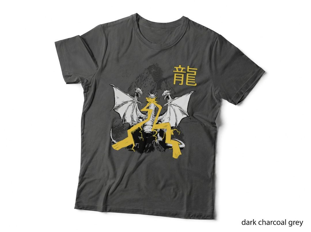 Ghidorah Vintage Japanese, Godzilla Monster, Kaiju, Horror Movie T-Shirt
