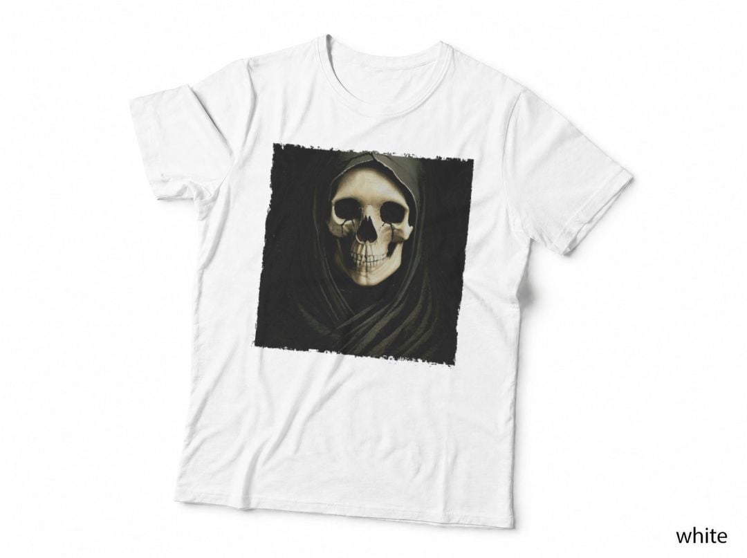 Goth Aesthetic Grunge Occult Emo Satanic Nun Skull, Dark Fashion T-Shirt