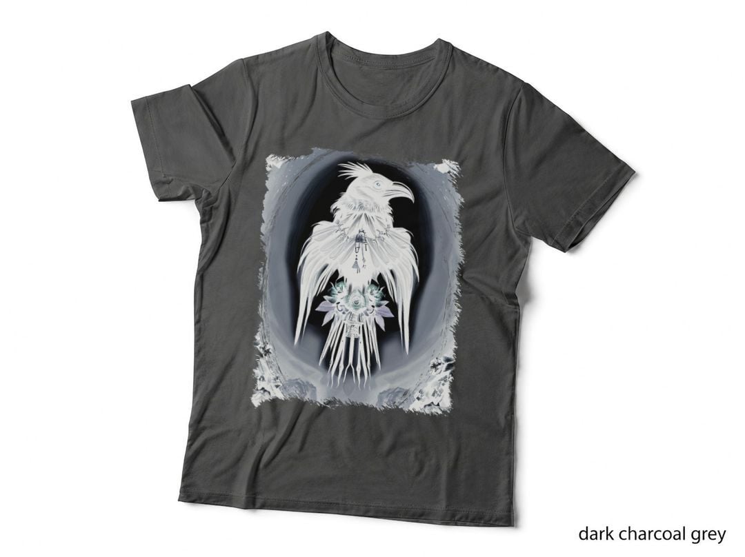 Goth Aesthetic Grunge Occult Emo Satanic Witch Raven T-Shirt
