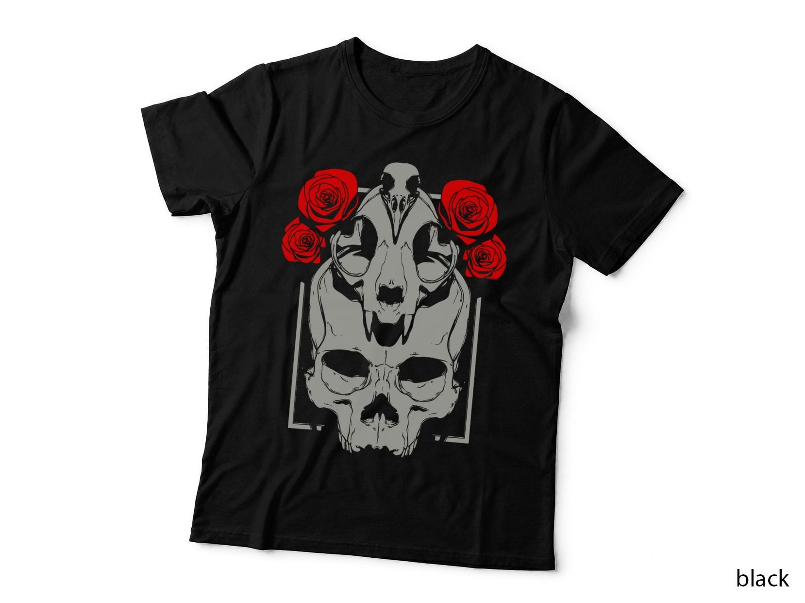 Goth Aesthetic Punk Metal Gothic Wicca Witch Vulture Skull T-Shirt