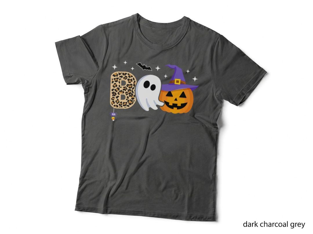 Halloween Boo Spooky Season Ghost Witch Women Toddler Girls T-Shirt