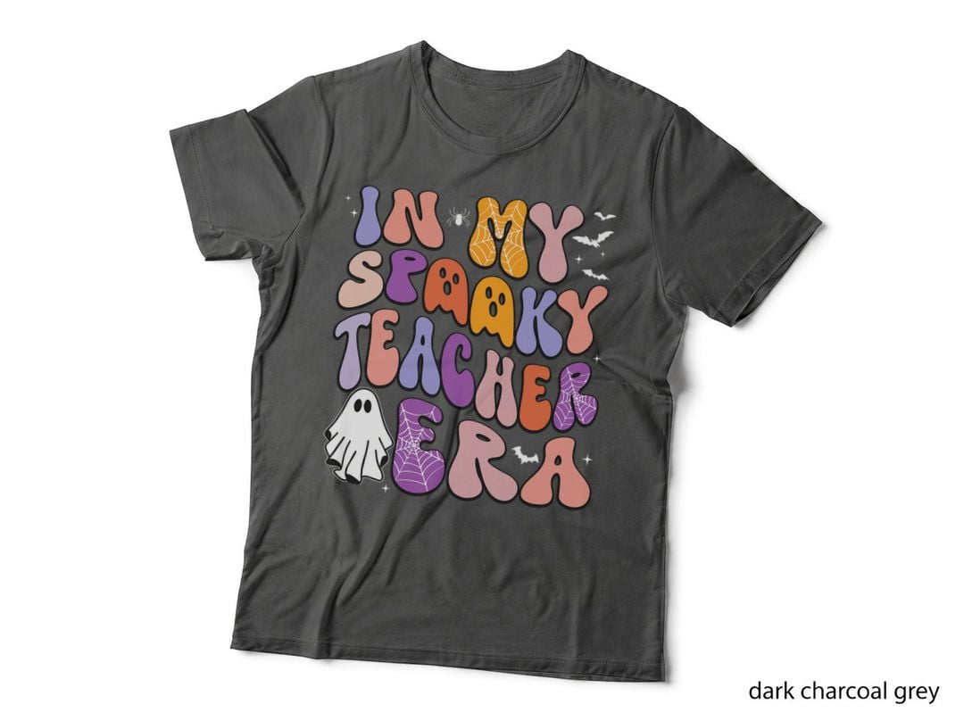 Halloween Season Women Ghost in My Spooky Teacher Era T-Shirt