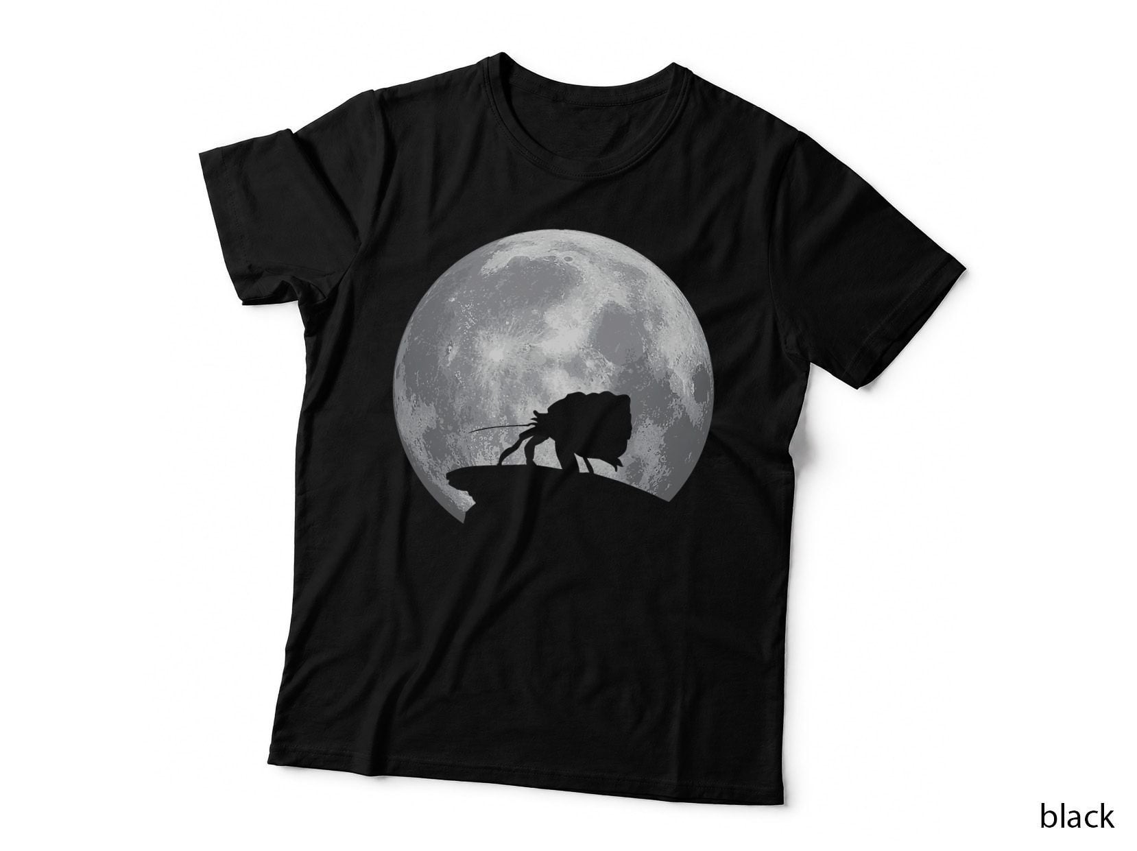 Hermit Crab and Moon Vintage Halloween Costume Hermit Crab T-Shirt