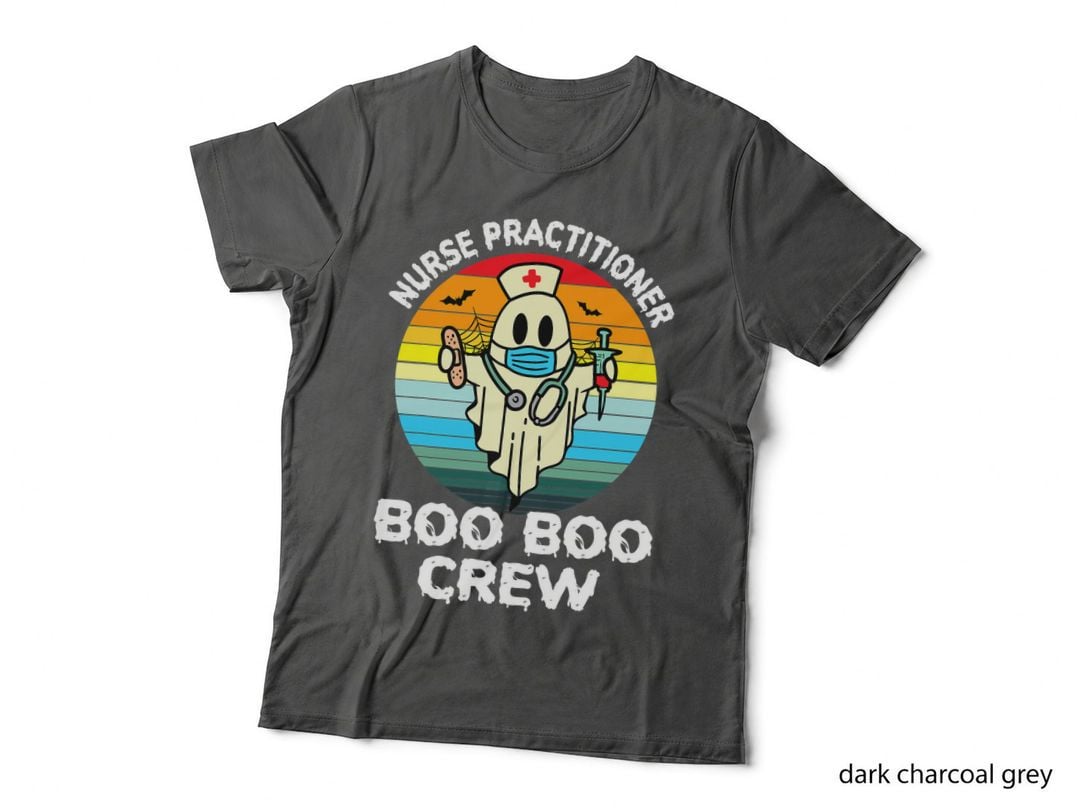 Nurse Practitioner Retro Halloween Ghost Costume NP Nurse T-Shirt