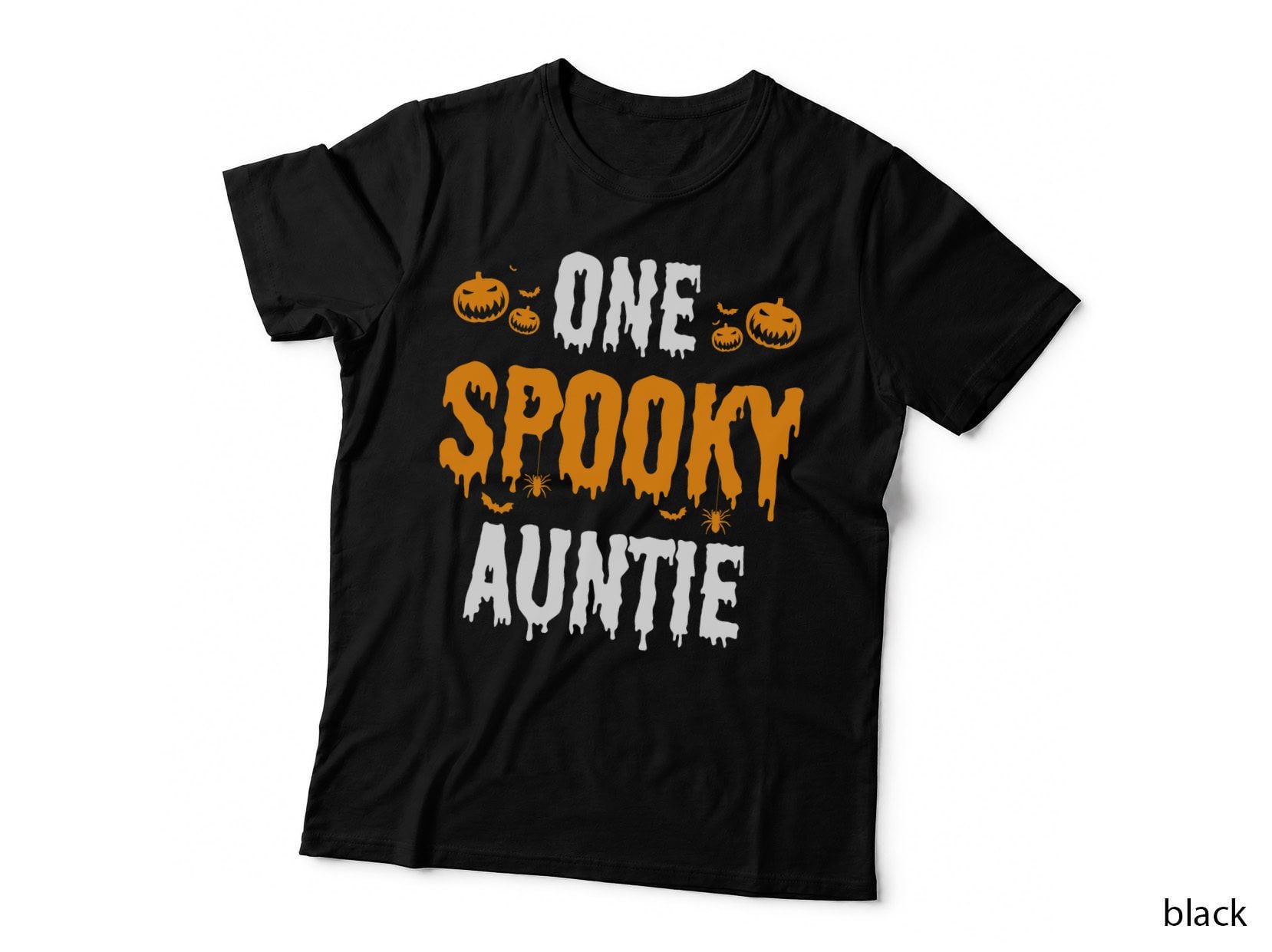 One Spooky Auntie Aunt Matching Family Halloween T-Shirt