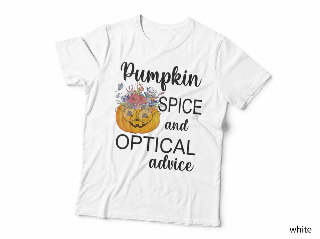 Optician Halloween Pumpkin Spice Optical Advice Optometrist T-Shirt