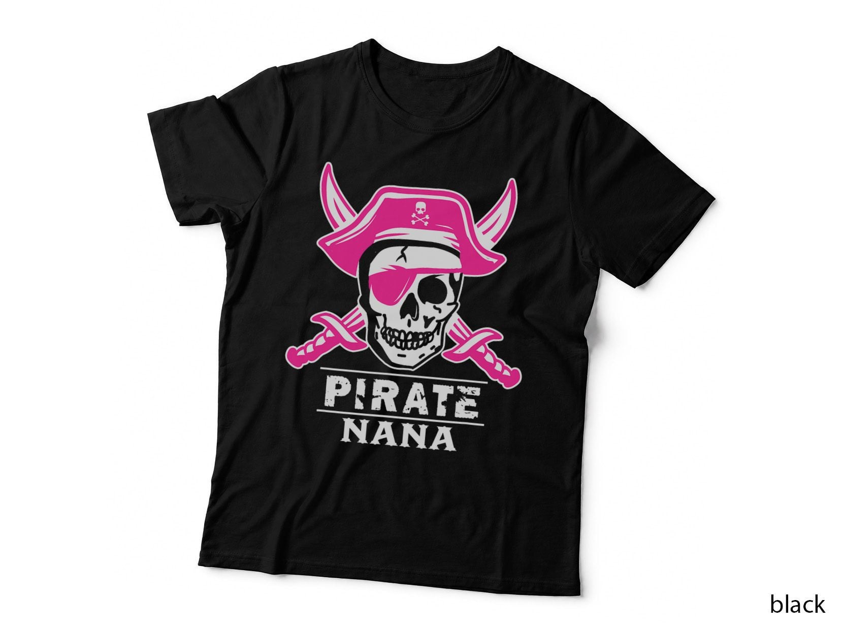 Pirate Captain Nana Pirate Nana Funny Grandma Halloween T-Shirt