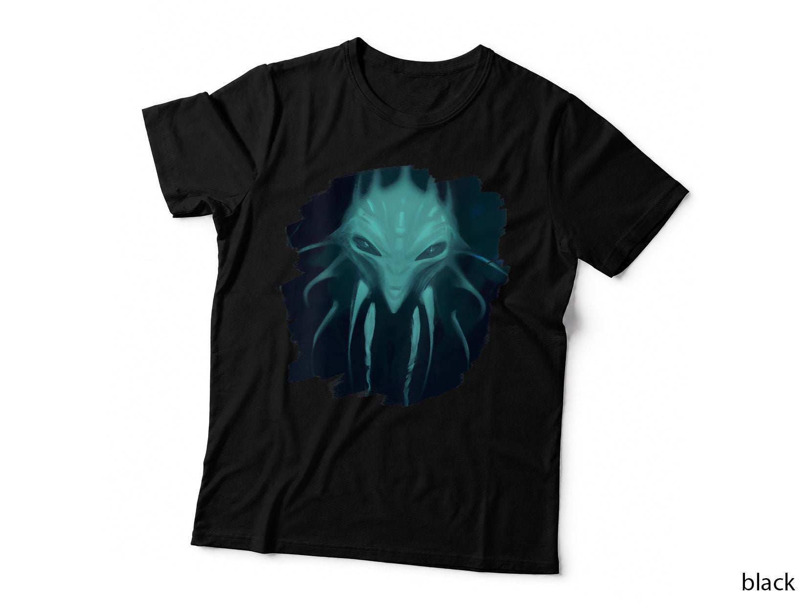 Scary Mutant Alien Fish Creature Halloween, Spooky T-Shirt