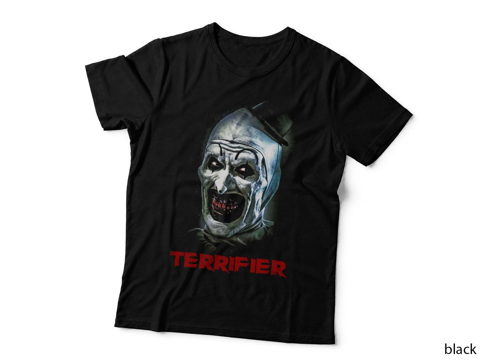 Terrifier Skull Halftone T-Shirt, Halloween Slasher Tee