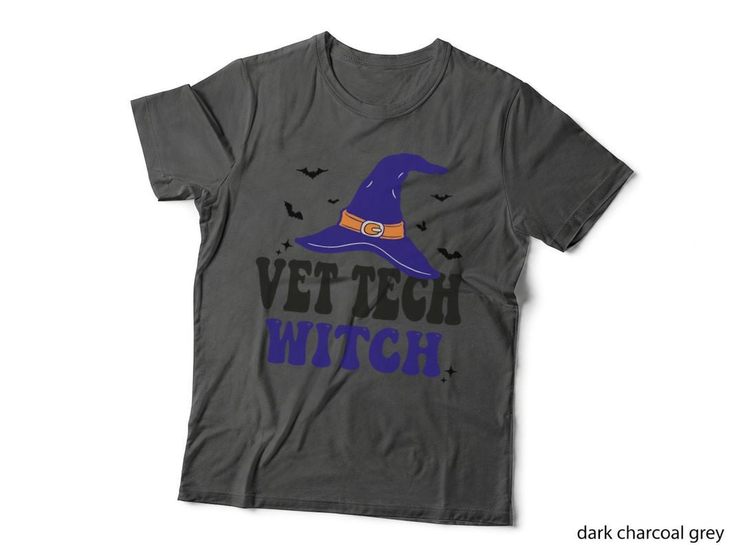Vet Tech Witch Halloween Funny Women Matching Group Costume T-Shirt