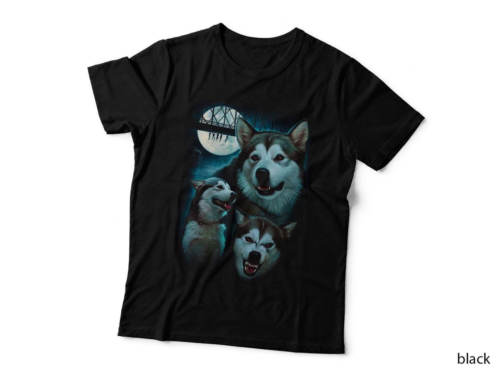 Werewolf Supernatural Horror Halftone T-Shirt, Classic Monster Movie Tee