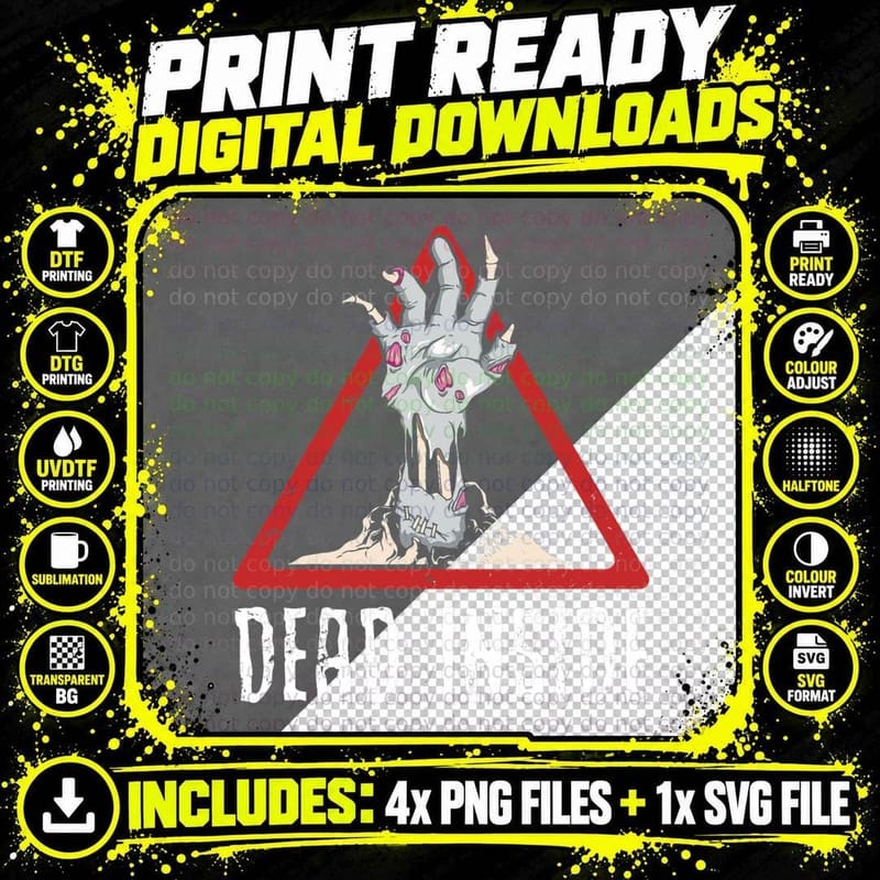Zombiecore Aesthetic Skeleton Hand Zombie Hand Dead Png SVG Digital Bundle