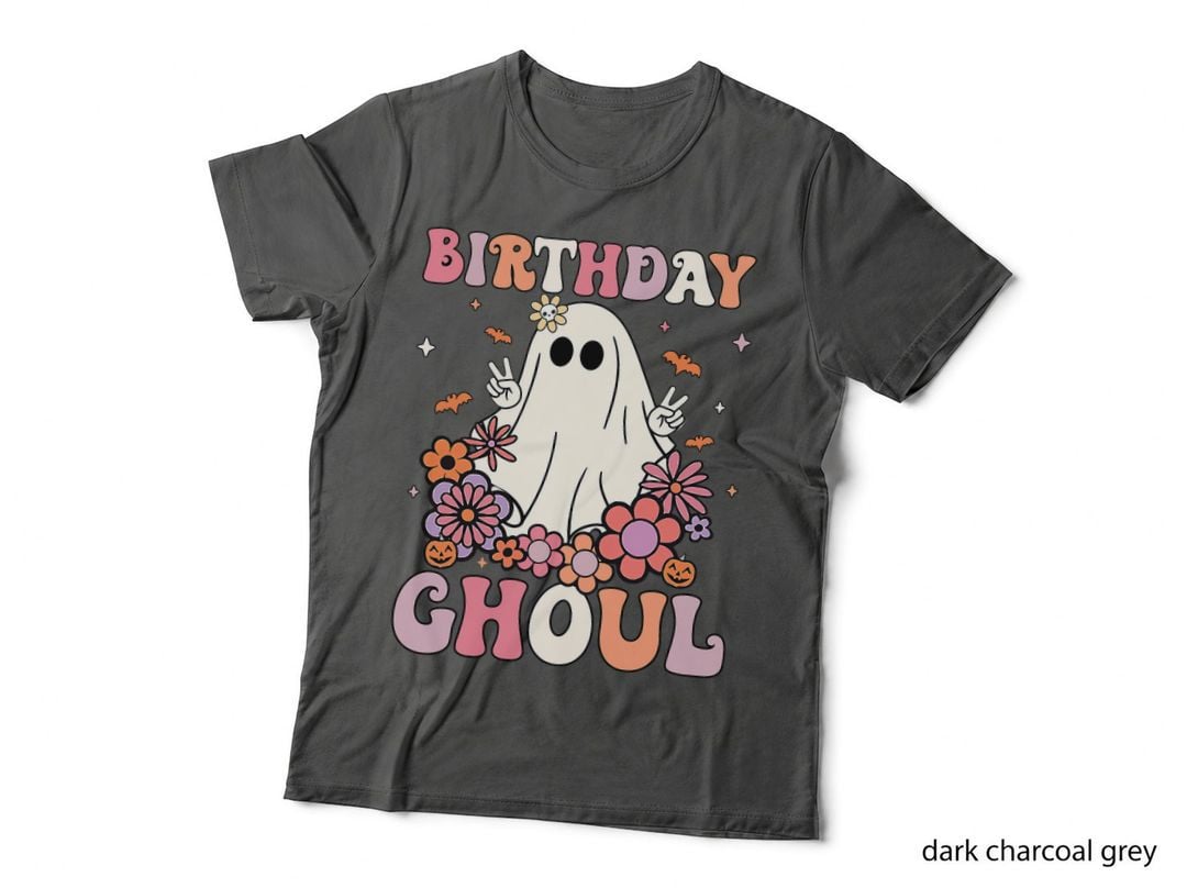 Birthday Ghoul Toddler Hippie Halloween Ghost T-Shirt