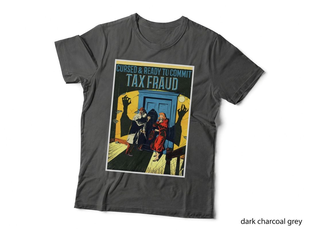 Commit Tax Fraud Cursed Tax Officer Halloween T-Shirt