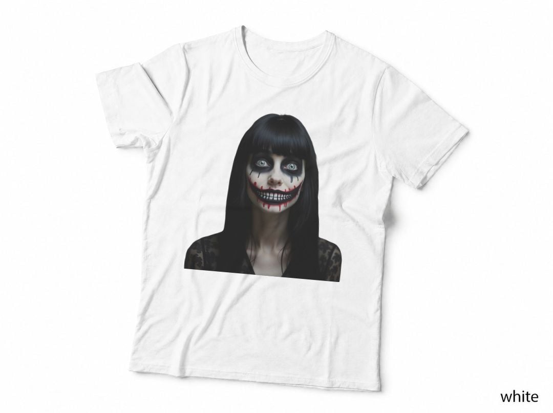 Creepy Halloween, Cute, Scary Gothic Girl, Horror, Spooky Aesthetic T-Shirt