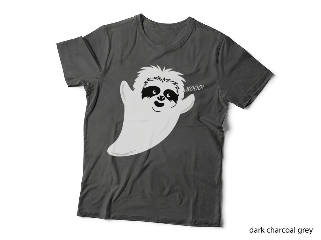 Cute Cartoon Ghost Sloth Costume Easy Animal Halloween Gifts T-Shirt