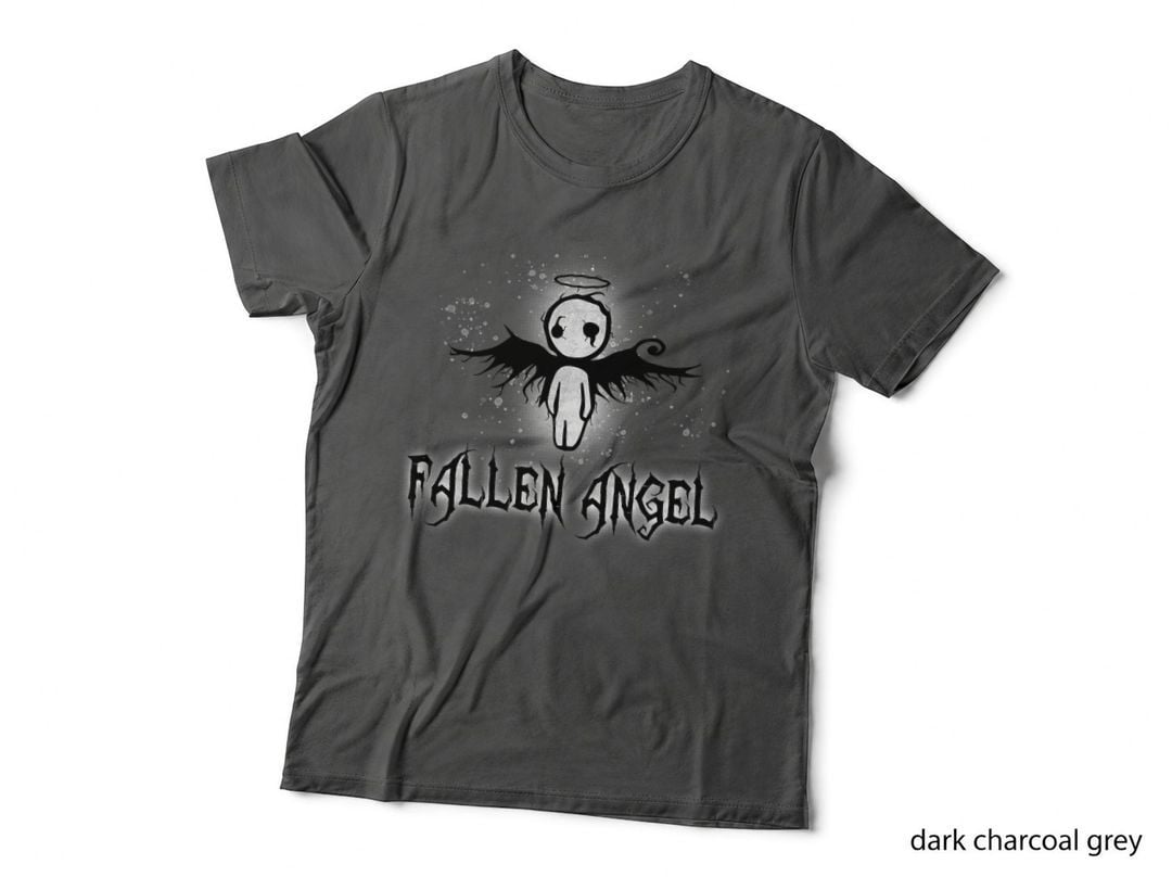 Cute Dark Gothic Fallen Angel Creepy T-Shirt