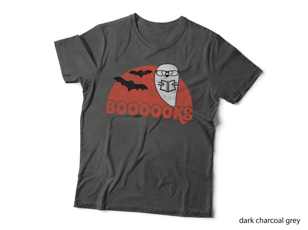 Cute Ghost Boooooks - School Librarian or Teacher Halloween T-Shirt