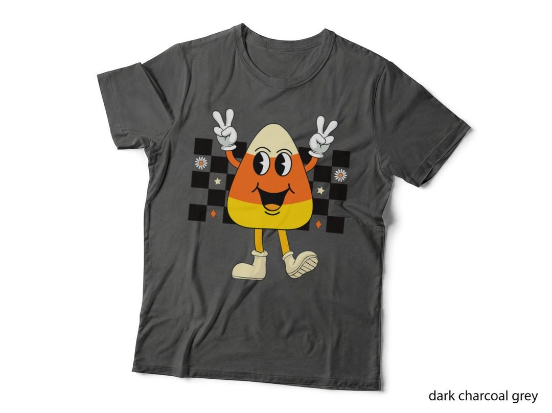 Cute Retro Halloween Candy Corn Pumpkin Costume Kids Toddler T-Shirt
