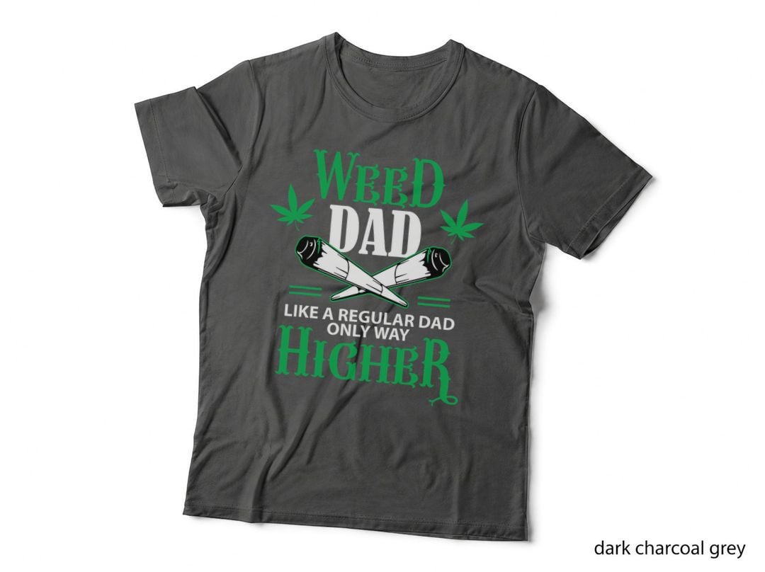 Dad Weed Marijuana Funny 420 Cannabis THC Pumpkin Themed T-Shirt