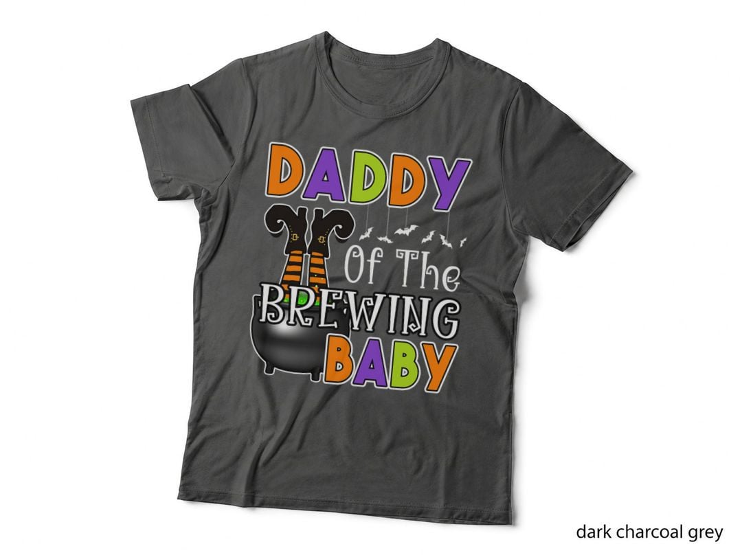 Daddy of Brewing Baby Halloween Theme Baby Shower Spooky T-Shirt