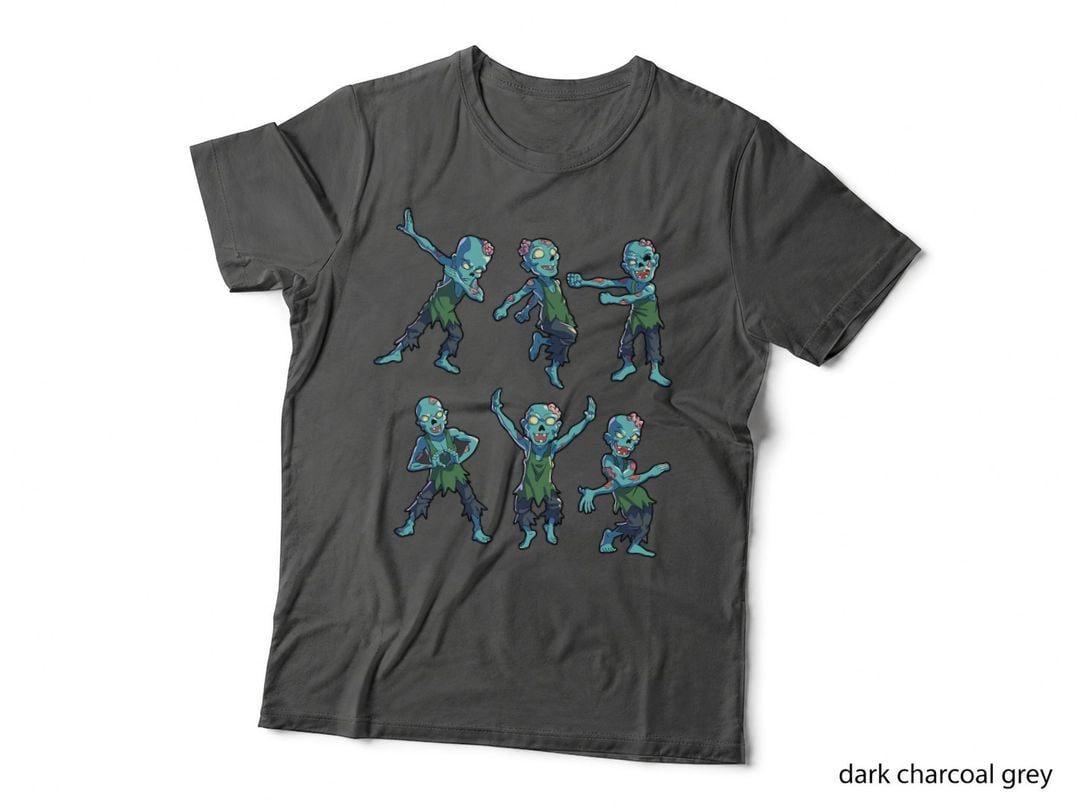 Dancing Zombie Halloween Kids Boys Girls Dabbing Zombie T-Shirt