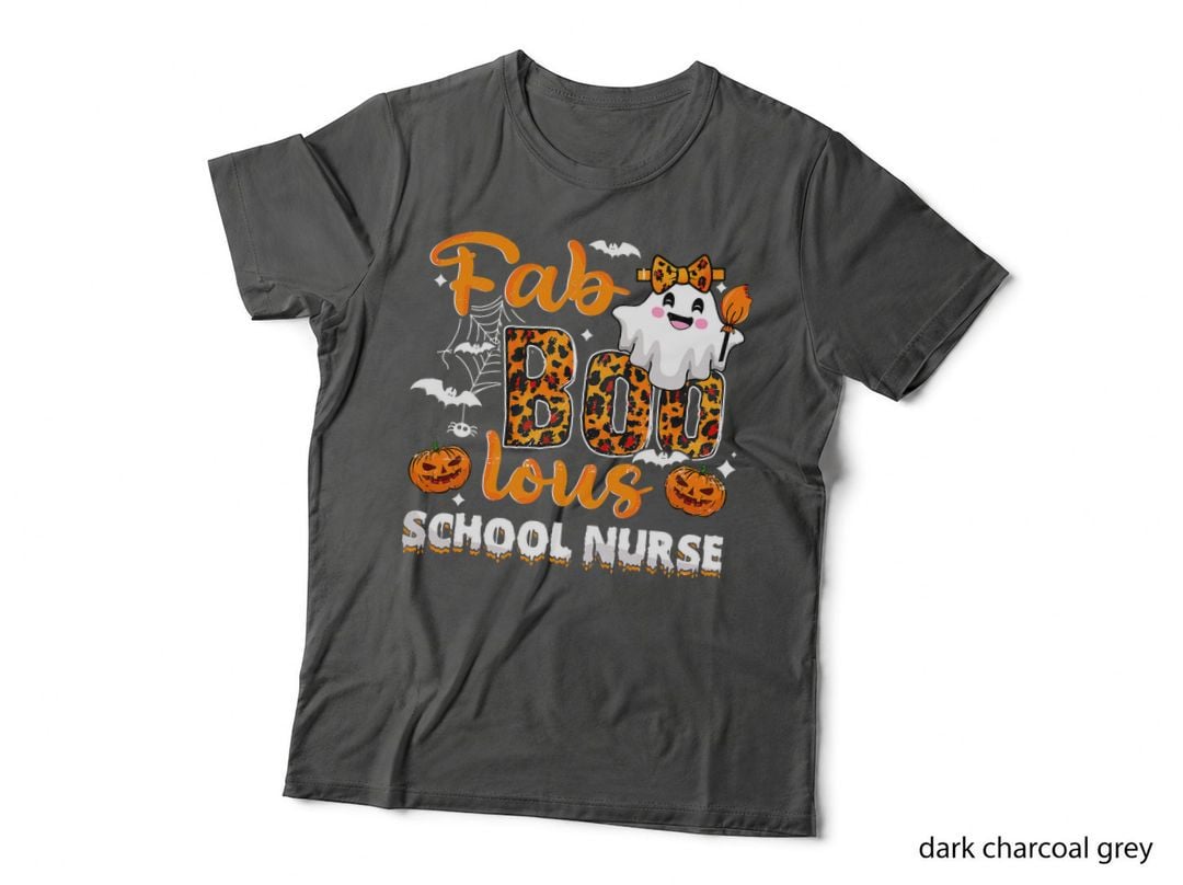 Faboolous School Nurse Happy Halloween Pumpkin Matching T-Shirt