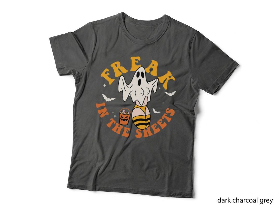 Freak in the Sheets Retro Halloween Spooky Season Boo Bee T-Shirt
