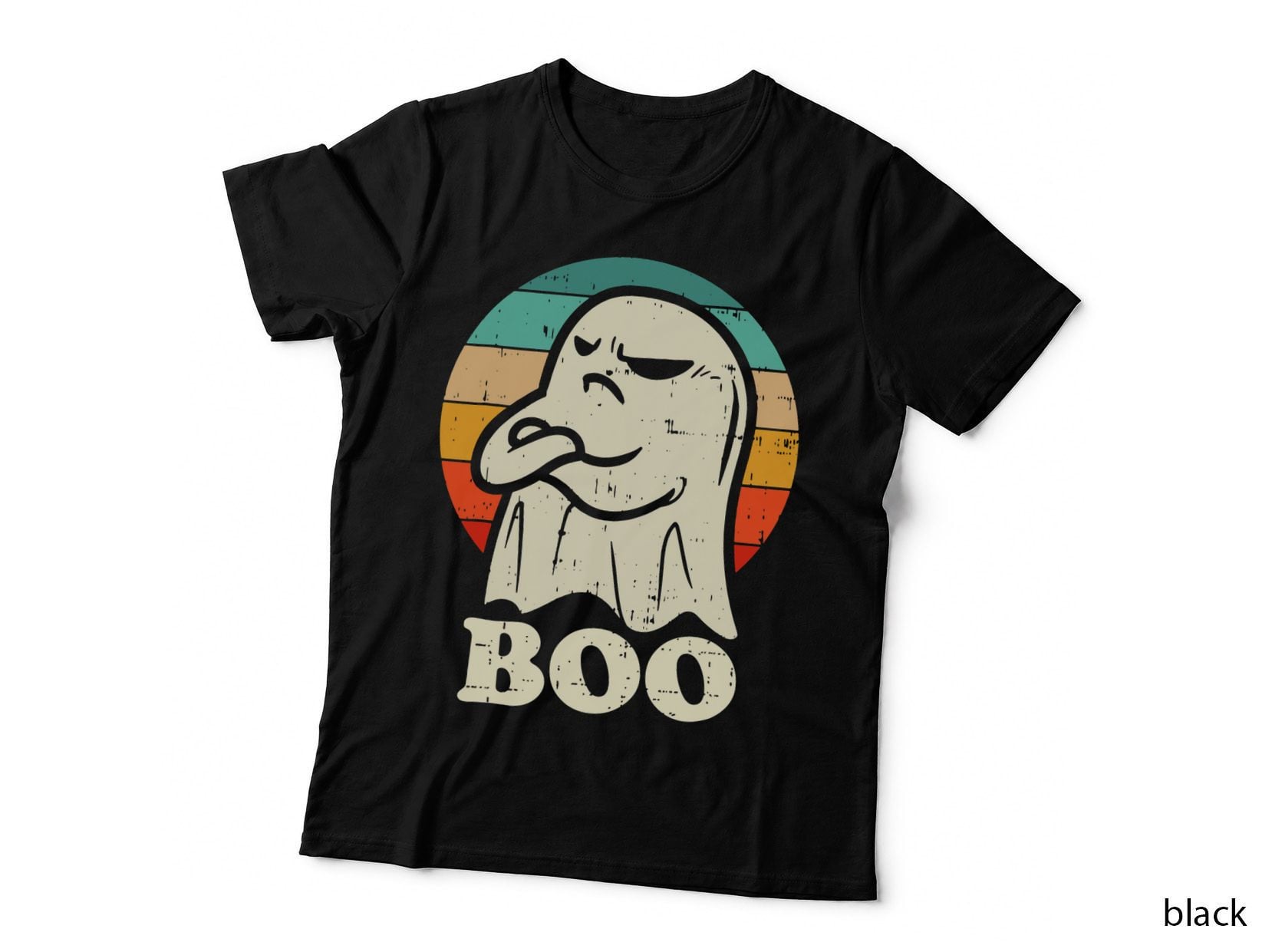 Funny Boo with Ghost & Pumpkins for Halloween Costume Kids T-Shirt