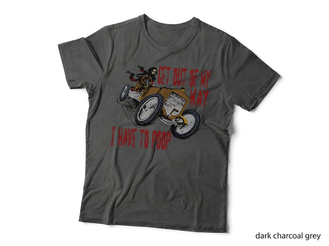 Get Out of My Way, I Have to Poop - Skeleton Meme, Ironic T-Shirt