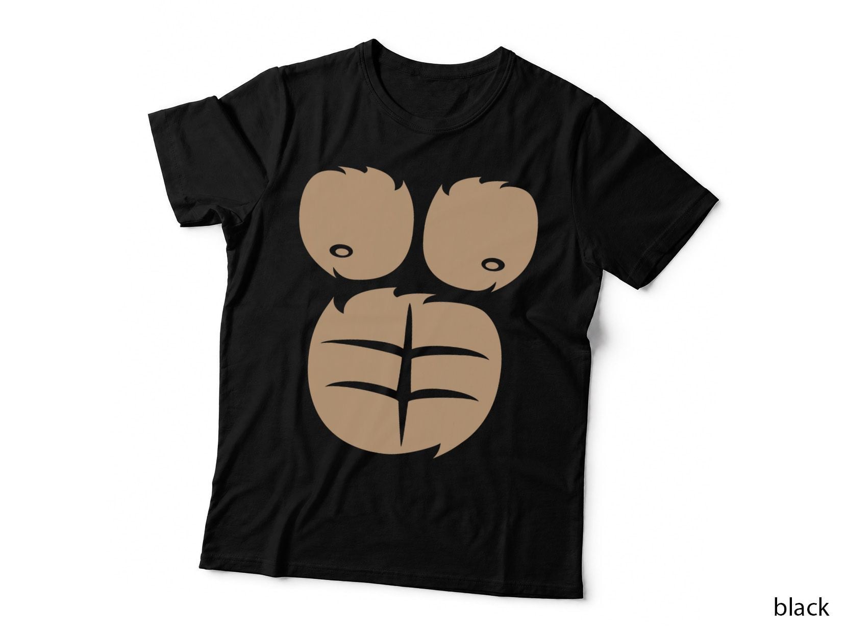 Gorilla Chest Halloween Costume Shirt Funny Monkey T-Shirt