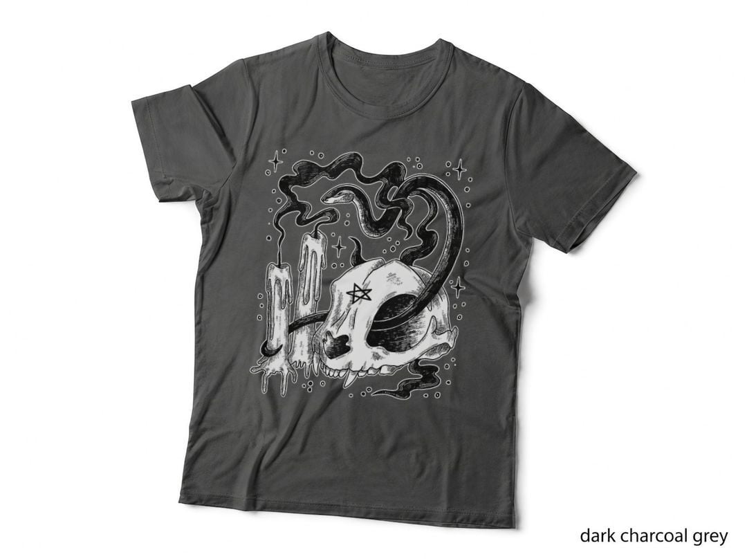Gothic Clothing Aesthetic Occult Witch Design T-Shirt